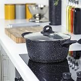 Blackmoor Classic 24cm Stock Pot 5L Non-Stick Induction Lids Glass view 6