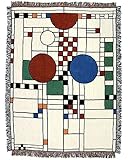 Frank Lloyd Wright Coonley Playhouse Window Throw Blanket