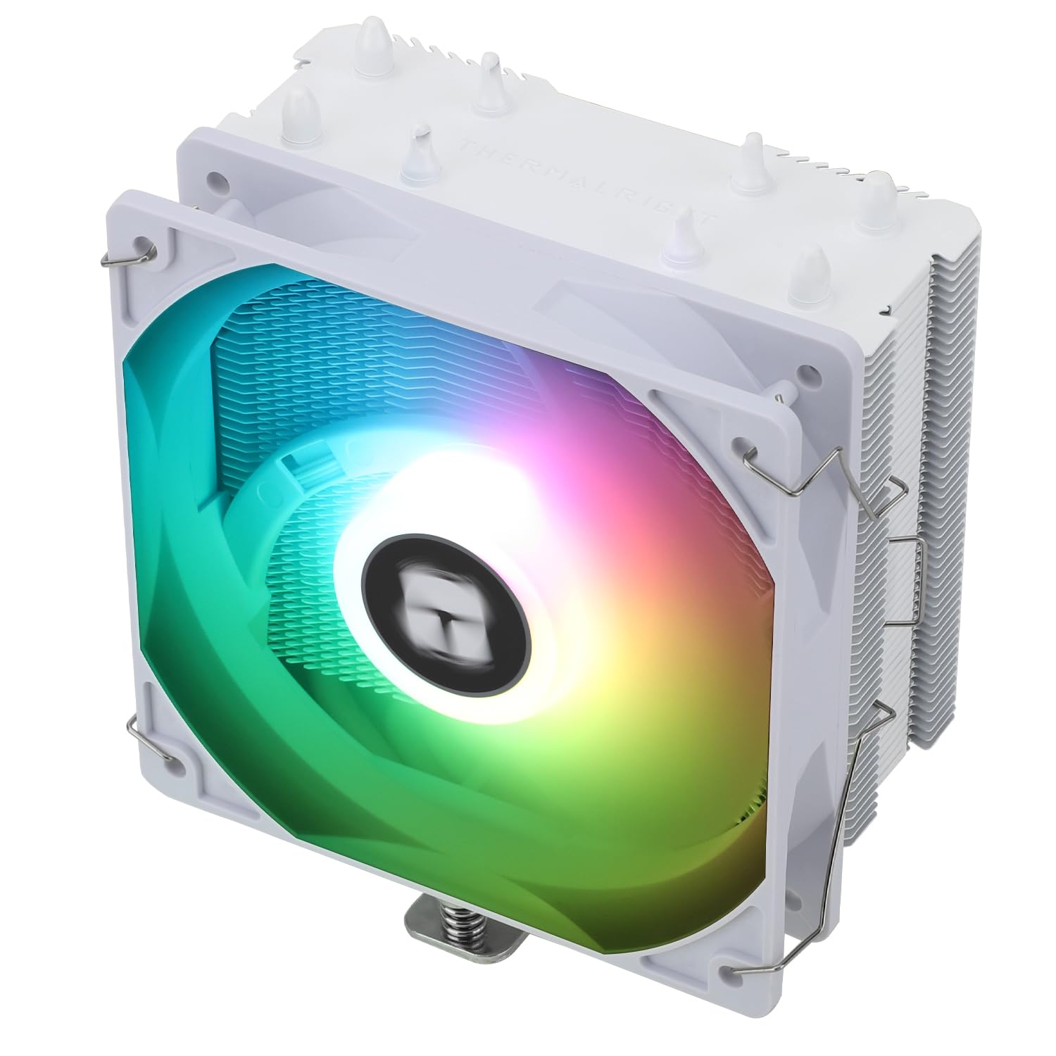 Thermalright Assassin X120 SE White ARGB CPU Air Cooler, TL-C12CW-S PWM Quiet Fan CPU Cooler with S-FDB Bearing,148mm High, for AM4/AM5,Intel lga1851/1700/1150/1151/1200, PC Cooler