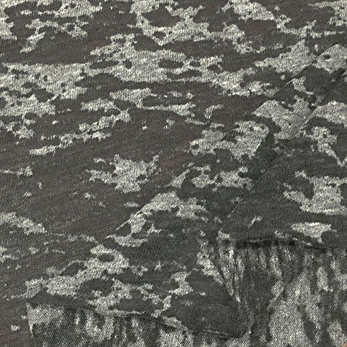 USA Made Premium Quality Cotton Blend Burnout Jersey Knit Fabric (Wholesale Price by the bolt) - Heather Grey - 20 Yards