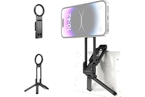 ULANZI MA38 Maglock Phone Stand 5-in-1 Aluminum Magnetic Cellphone Tripod with Hidden Hook Arca-Swiss Quick Release Plate
