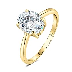 JewelryPalace Oval Cut 2ct Cubic Zirconia