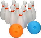 Atoz Sport Zone 10 Pin Bowling Set Indoor Outdoor Ages 3+ 10 Skittles 2 Balls view 3