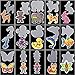 15 Pieces Fuse Beads Pegboards Set, 5mm Perler Beads Boards Clear Plastic Pegboards with 15 Pieces Colorful Cards for DIY Craft (15 Different Animal Shape)