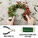 FIVEWARE Floral Arrangement Tools Kit with Green Floral Tapes, 26 Gauge Stem Wire, Wire Cutter and 22 Gauge Paddle Floral Wire for Bouquet Stem Wrap Florist Wedding Floral Supplies