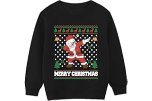 Goengmo Toddler Boy Girl Christmas Sweatshirts Kid Ugly Xmas Shirt Cotton Long Sleeve Top 3-10 Years