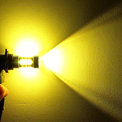 Alla Lighting High Power 3030 SMD New Version Xtremely Super Bright 9006 HB4 LED Bulb Gold Yellow LED Fog Light Bulbs Lamps Replacement