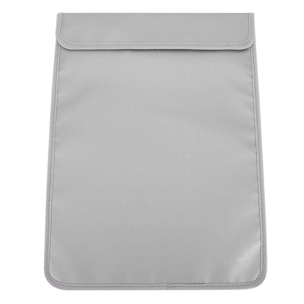 38 x 28cm Waterproof Bag Fireproof Document Bag Folding Zipper File Document Storage Organizer Document Holder for Money Important Documents Jewelry and Passport