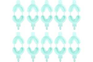 HEALLILY 20pcs Disposable Dental Fluoride Trays Fluorinated Foam Dental Tray Dental Materials Tray alginate impression material for Kids Use Size S Green