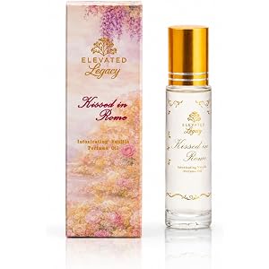 ELEVATED LÉGACY Kissed in Rome Vanilla Perfume Oil Rollerball for Women, 10ml | Warm Gourmand Vanilla Fragrance with Brown Su
