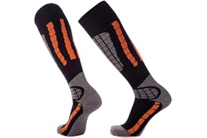 Pure Athlete Ski Socks Warm Merino Wool - Best Lightweight Thin Ski Snowboard Sock Women Men