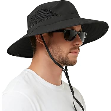 Chapeau De Soleil à Larges Bords Imprimé Fleurs De Coquelicot - Unisexe Pour Pêche, Camping, Jardinage