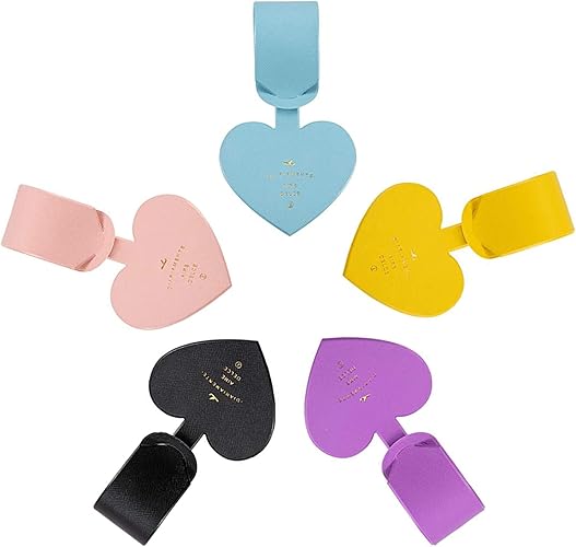 Amazon Anphsin バッグ用ネームタグ 5個入り カラフル 荷物タグ 紛失防止 取り外し簡単 柔らかい スーツケースタグ ネームタグ ネームプレート 名札 ラゲージタグ 目印 ネームカード付き Puレザー 超軽量 柔軟 防水 丈夫 耐用 実用 旅行用 出張用 Anphsin バッグ用