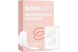 NOVALIFT Micro Eye Patches, Under Eye Patches, Smile Line Patches for Puffy Eyes and Dark Circles, Under Eye Masks for Skin Care Deoxyribose (1 Pack)