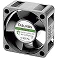 SUNON HA40101V4-0000-999 DC Brushless Fan, 12V, 10 mm H x 40 mm L x 40 mm W
