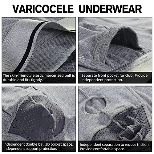 BINBEIV Men's Varicocele Underwear For Scrotal, Testicle Support