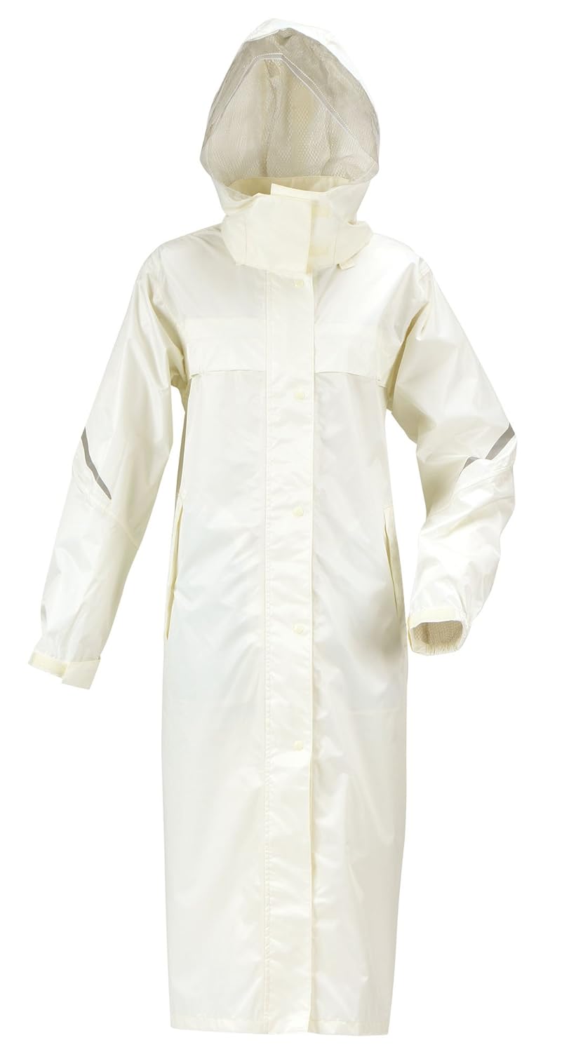 公式 カンジャ Kanjya 自転車 1 アイボリー 1 アイボリー B07bcswbk1 レインウエア 雨合羽 合羽 ３３７０リュックを背負っても着れる コートタイプ レインタックレインコート 学校指定 リュック型 通学 レインコートポンチョ Verificacion