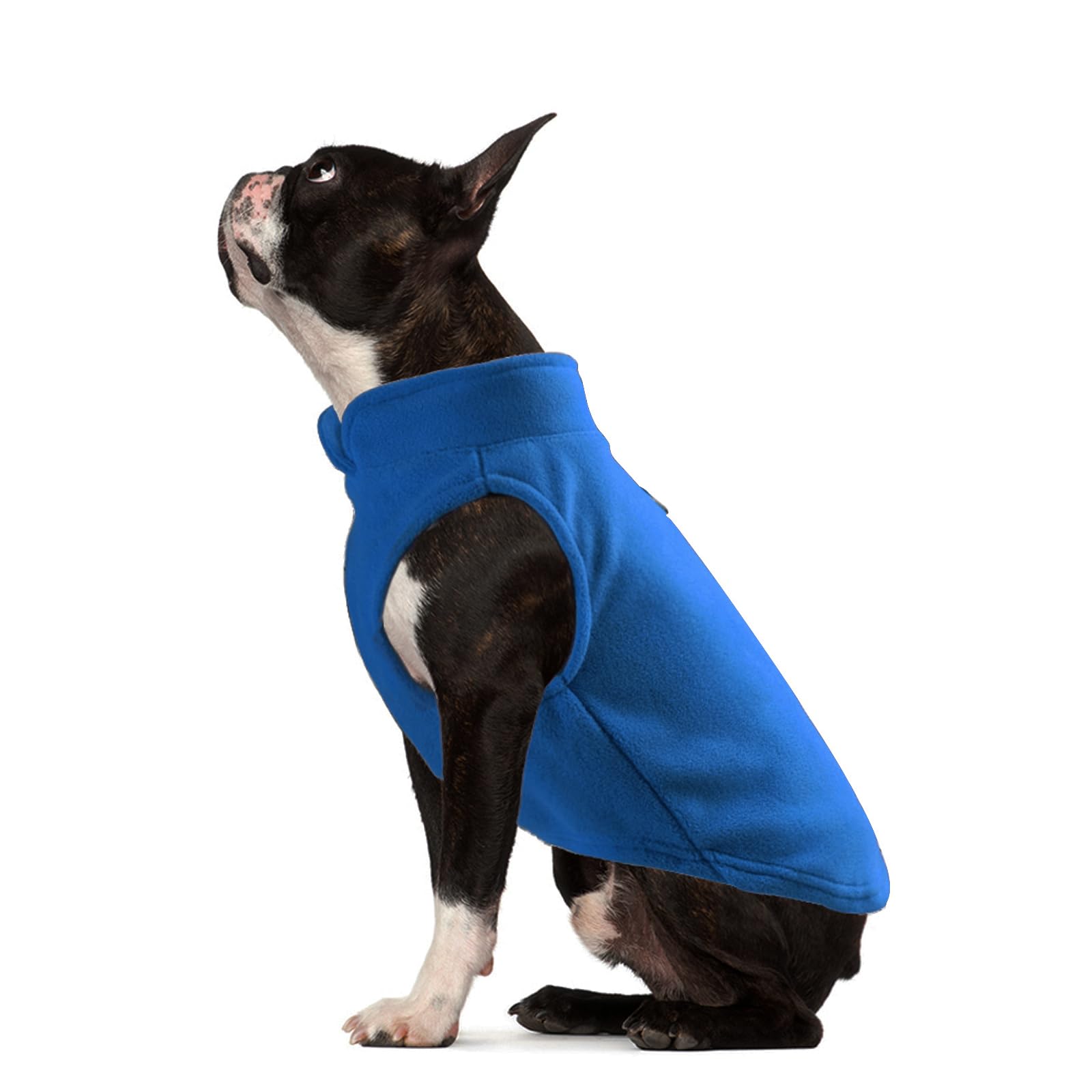 PETCUTE Dog Winter Coat with Warm Fleece Lining,Pet Clothes with Harness Hole,Warm Pullover Fleece Dog Jacket for Cold Weather,Dog Apparel Clothes for Puppy Small Dogs,Fleece Vest Dog Sweater