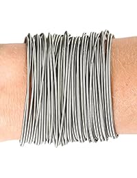 Cuerdas para guitarra eléctrica pulsera. Rockin '50-strand pulsera en elegante organza bolsa.