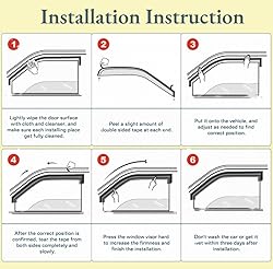 IMMORTAL GROUP Window Visor Compatible with Honda