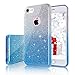 MILPROX iPhone 7 iPhone 8 Shiny Glitter Sparkly Case Slim Premium 3 Layer Hybrid Protective Soft Case for iPhone 7/8 Case - Blue Gradient