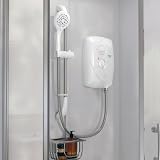 Triton Showers T80 Easi-Fit 10.5kW Electric Shower White with Hose & Head view 7