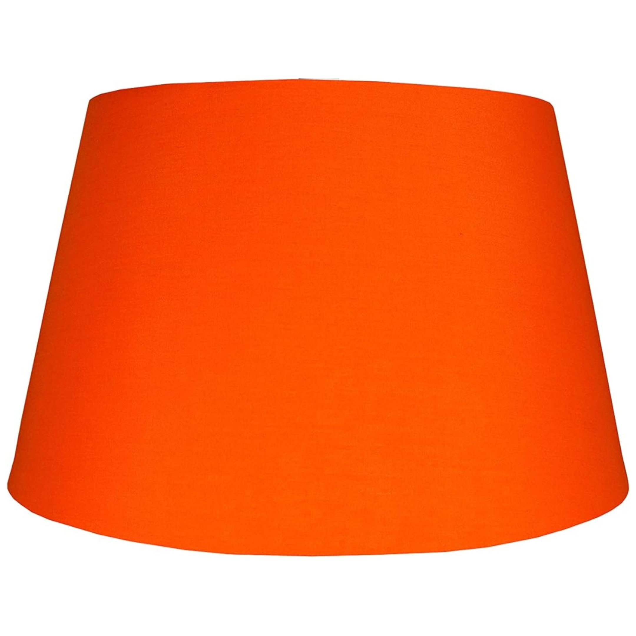 Cotton Drum Shade - Burnt Orange (12inch 30cm Dia) - Ceiling Lampshade or Shade for Table Lamp for Living Rooms, Bedrooms, Halls