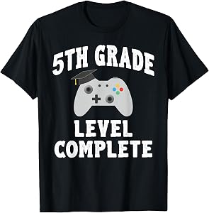 5th Grade Gamer Graduation Class of 2026 T-Shirt