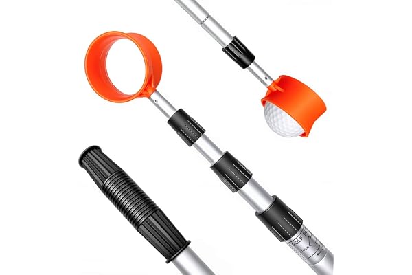 Golf Ball Retriever, Max 7/9/12/15 Ft Lightweight Stainless Steels/Aluminum Alloy Golf Ball Retriever Telescopic for Water an