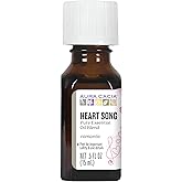 Aura Cacia Heart Song Essential Oil, 100% Pure Essential Oils Blend, Aromatherapy for DIY Body Care, Diffusers, Massage | 0.5 Fl Oz (Pack of 1)