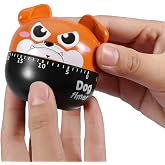 Mechanical Kitchen Timer, Cute Dog Shape Kitchen Timer 60 Minute Wind up | Manual Countdown Timer Kitchen Cooking Timer No Battery for Kitchen Cooking Baking