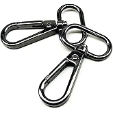 Goyunwell 1 inch Swivel Lobster Clasps Gunmetal 15pcs Push Gate Snap Hook Clasp 1" Swivel Hooks for Purse Making Lobster Clasp Swivel Snap Hooks Clips