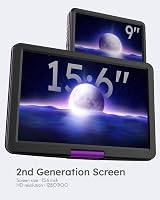 Boifun 17.5 Inch Portable DVD Player with 15.6 Inch HD Swivel Screen Purple view 2