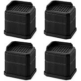 4‑Pack 3‑Inch Stackable Treadmill Riser Blocks for Gym &amp; Home Use | DIY Adjustable Height, Leveling &amp; Uphill Training, Stackable Design, Heavy Duty 4000 lbs
