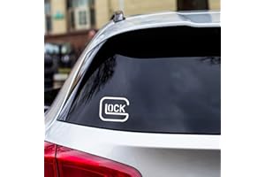 GRIT KULTURE GRITKULTURE Safe Action Gun Pistol Perfection Vinyl Decal Sticker Bumper Sticker for Car, Truck, Locker, Mailbox, Fridge, Water Bottle, Flask, Laptop, Military Veteran (G-White)