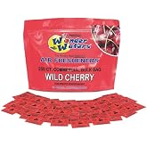 Wonder Wafers 250 Count Unwrapped Automobile Professional Use Air Fresheners Car and Truck Detail (Wild Cherry)