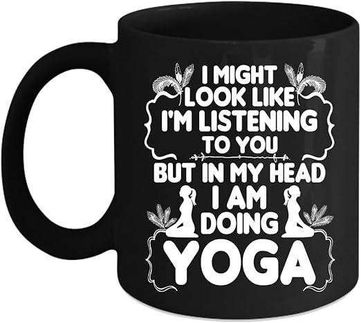 yoga coffee mug