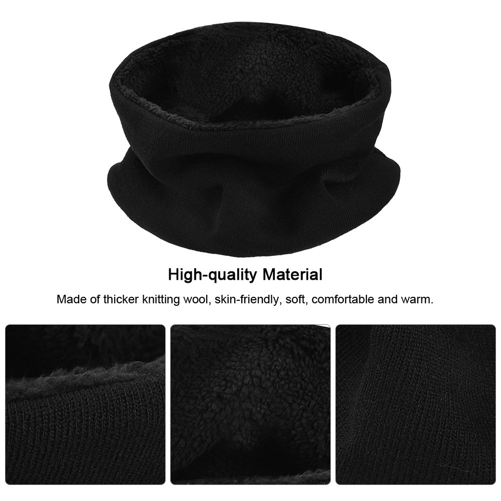 Vbiger Wintermütze Herren Mütze Touchscreen Handschuhe Beanie Warme Mütze Strickmütze Winterschal Herren mit Fleecefutter