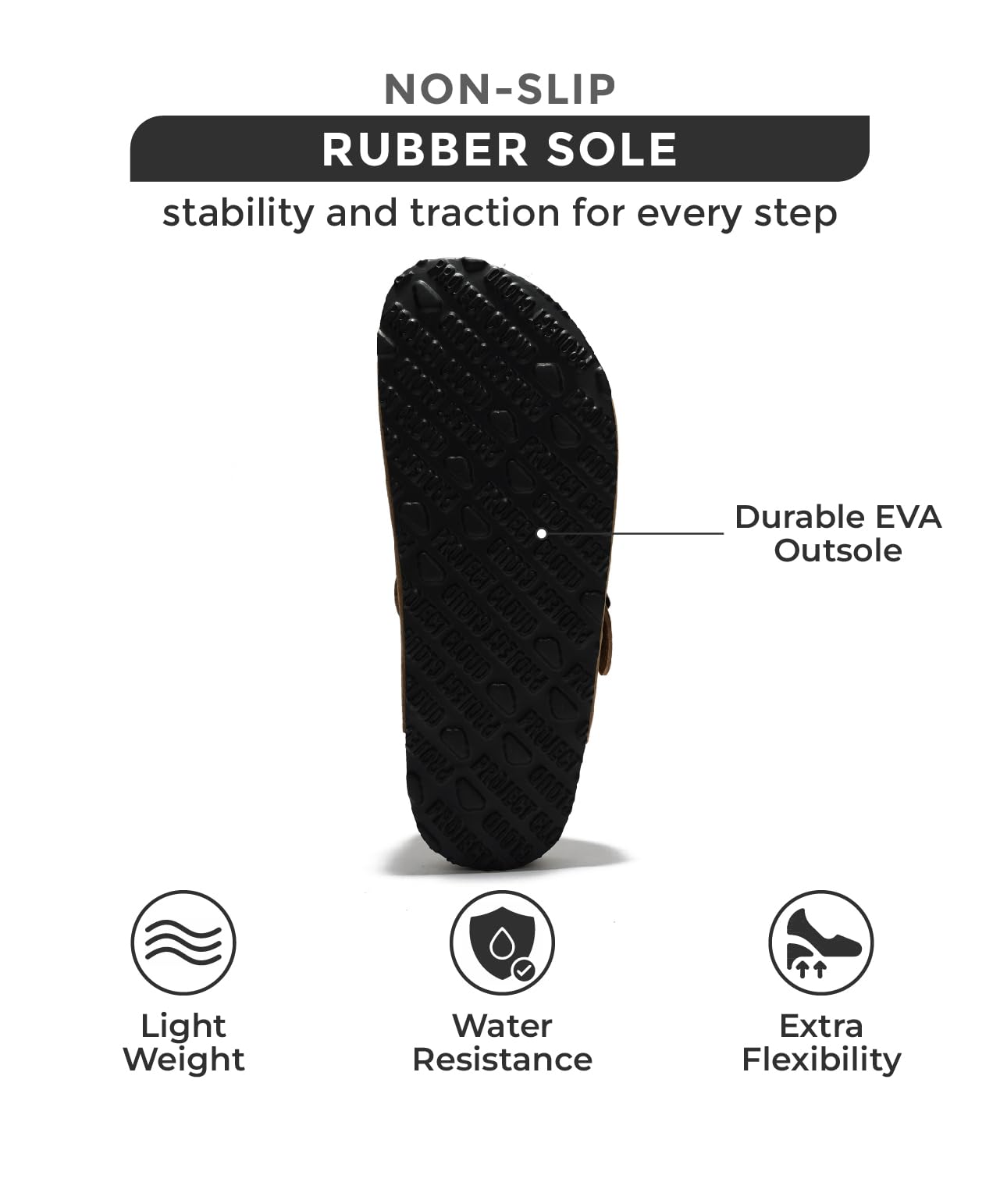 Project Cloud Genuine Leather Footbed Clogs for Women - Memory Foam Arch Support Slippers for Women - Trendy Slip-ons Women's Mules & Clogs Sandals (Benton)
