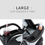 hauck Shopper Neo II Pushchair Caviar Silver Lightweight One Hand Fold view 3