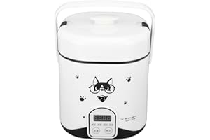 12V 1.2L Car Travel Rice Cooker, Multifunctional Mini Anti Stick, Reservable with 10A Fuse, Steam Electric Rice Cooker for Ca
