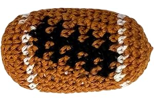 Lunch Money Football Hacky Sack Hacky Ball Foot Bag Kick Sack Footbags - Handmade Cotton Crochet Hacky Sacks