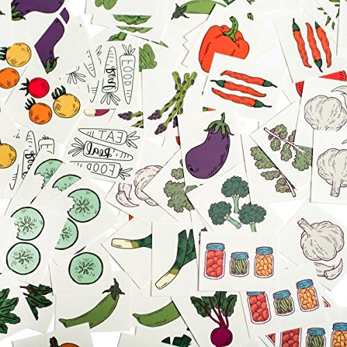 Tater Tats Bulk Pack: 100 Temporary Vegetable Tattoos