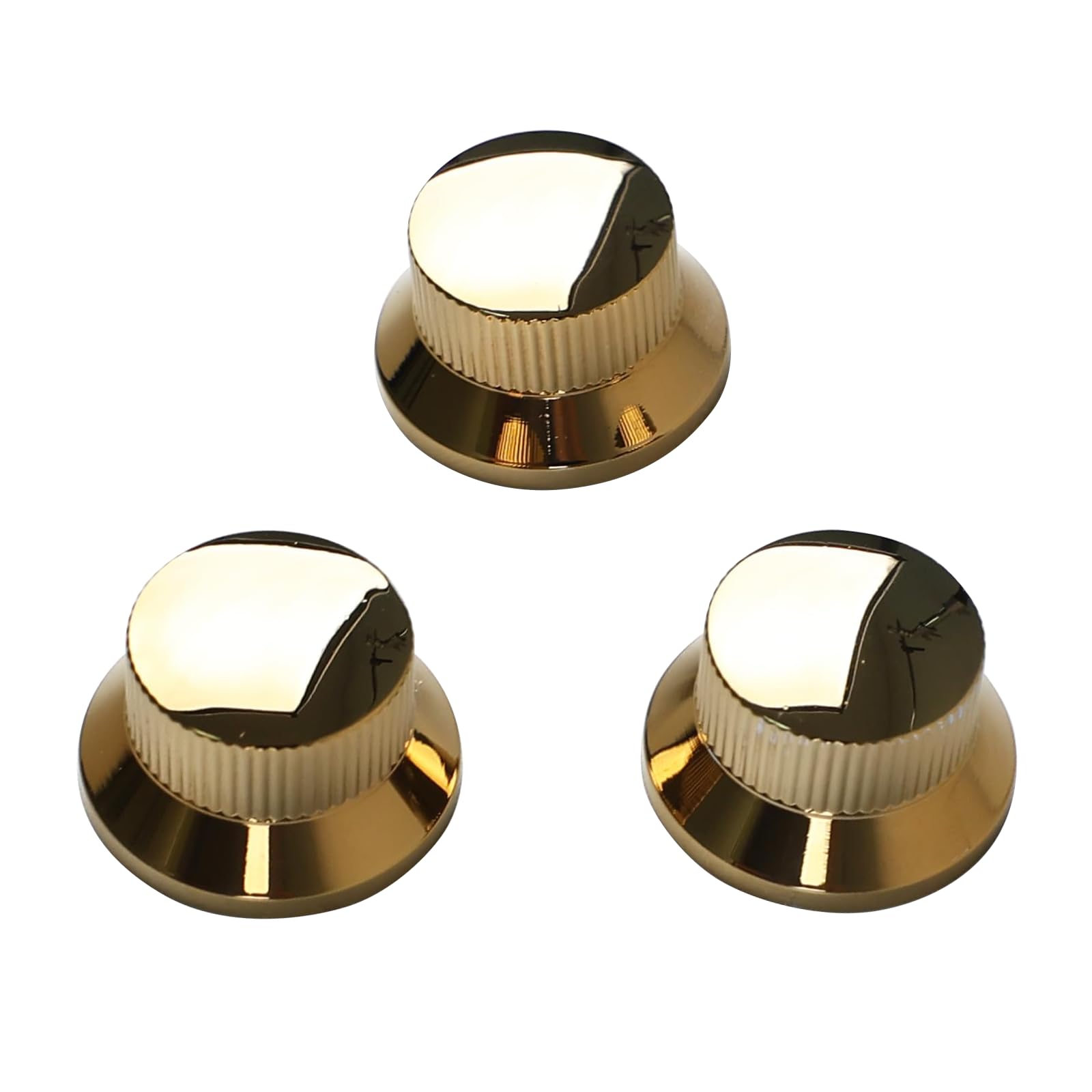 Photo 1 of OVSAL 3Pcs Electric Guitar Control Knobs Metal Guitar Volume and Tone Knobs Replacement Parts Fit for Fender Strat Telecaster Jazz ? Gold?
