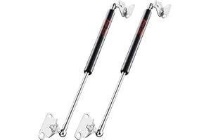 15 inch 22.5 lbs Gas Strut Shocks, 100 N Per Prop with L-Type Mounts for Cabinet Toy Box Toolbox Lid Trash Bin Dog House Door, ONLY FIT 18-25 LBS Weights, 2 Pack Gas Spring by PAMAGOO