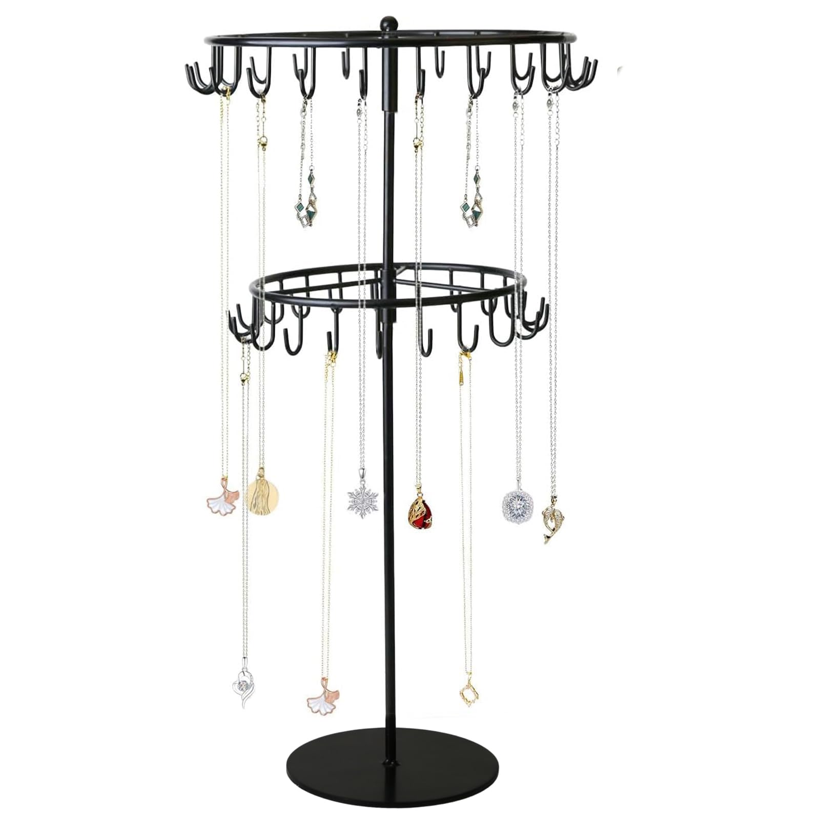Photo 1 of *MISSING PARTS**
Diridbaz jewelry storage rack Rotating Jewelry Display is used to organize and store necklaces, earrings, bracelets, rings?-black