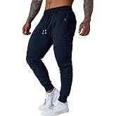 Punwet Mens Jogging Casual Pants Joggers Sweatpants Active Athletic Workout Sweatpants for Men