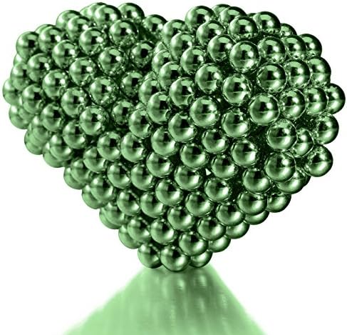 Weyba 0.2" Magnet Building Block Ball 216Pcs Magnetic Toy Puzzle for Stress Relief and Creative Mind Desk Sculpture (Green)