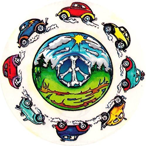Hippie Beetle Bumper Stickers Bug Decals