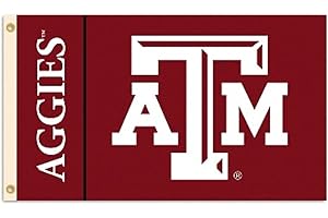 JTD Enterprises NCAA Texas A&M Aggies Flag, 3 x 5', Red